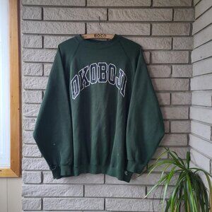 Vintage 'Discus Athletic' Okoboji Iowa sunfaded/distressed crew-neck sweatshirt